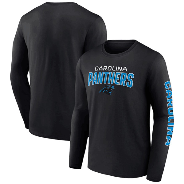 Carolina Panthers Black Go the Distance Long Sleeve T-Shirt